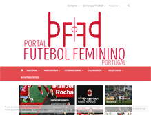 Tablet Screenshot of futebolfemininoportugal.com
